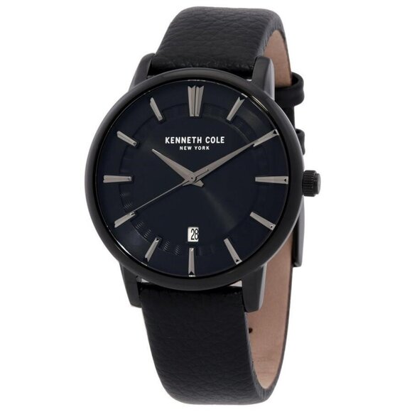 NWT Authentic Kenneth Cole New York Modern Classic Quartz Black Dial Men's Watch - Picture 1 of 3